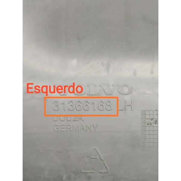 Forro Porta Volvo S60 V60 Dianterio Esq 2012/2019 31366168 Preto