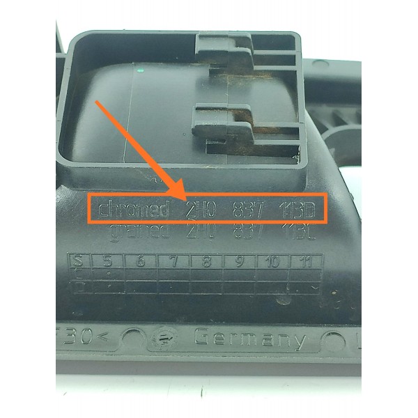 Maçaneta Interna Amarok Esquerda Diant/tras 10/23 2h0837113d Prateado Dianteira/traseira