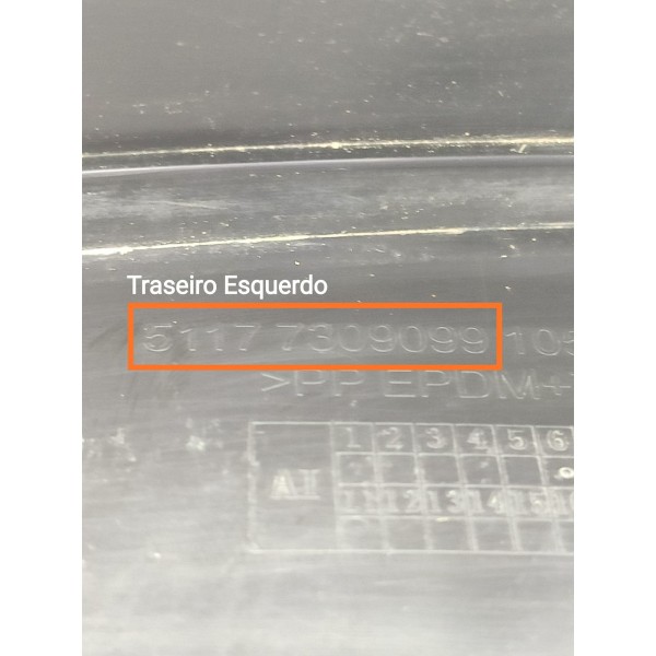 Moldura Lateral Bmw X5 Traseira Esquer 2013/2018 51177309099