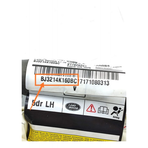 Cortina Teto Land Rover Evoque Dir 2012/2019 Bj3214k160bc