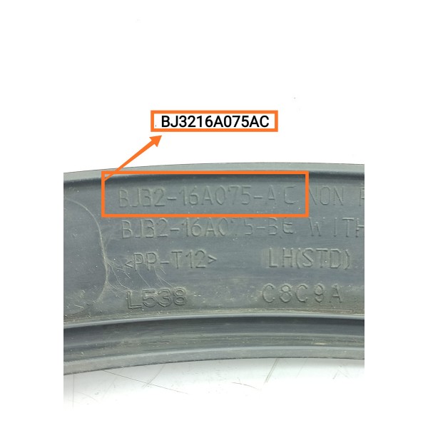 Friso Paralama Evoque Esquerdo 2011/2018 Bj3216a075ac Cinza