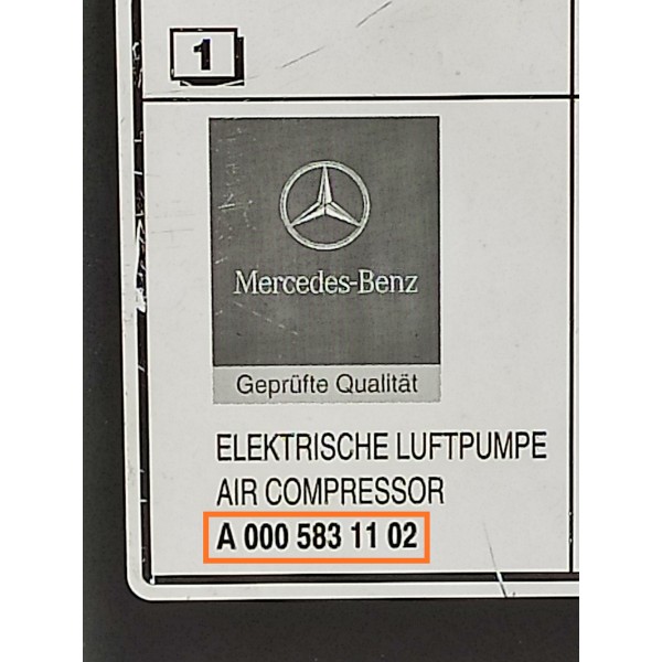 Bomba Compressor Ar Pneus Mercedes Benz A0005831102 Orig