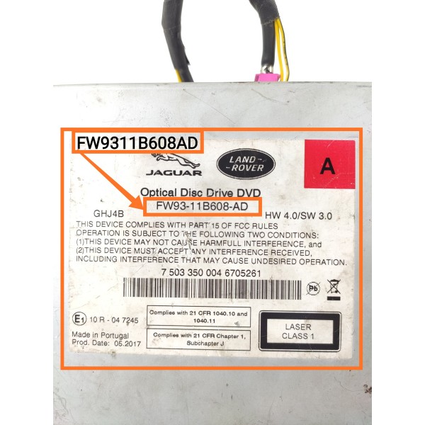 Drive Cd Evoque Discovery Sport 2016/2018 Fw9311b608ad