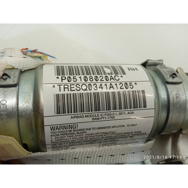 Cortina Teto Grand Cherokee Direita 2011 2012 2013