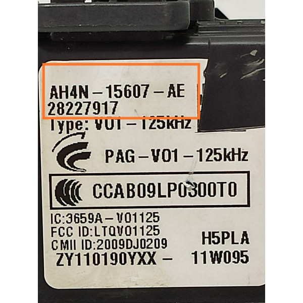 Modulo Slot Case Chave Volvo Xc60 T5 2010/2016 Ah4n15607ae