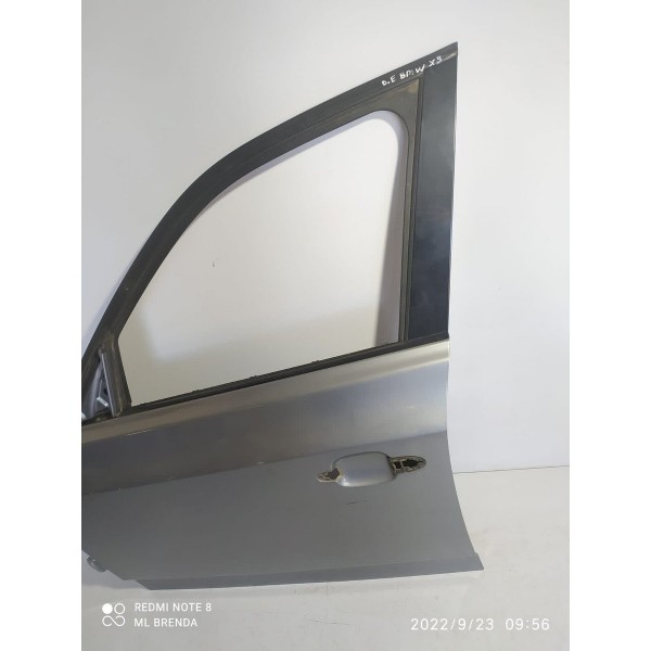Porta Bmw X3 Dianteira Esquerda 2003/2010 Lisa Orig Dianteira Esquerda Cinza