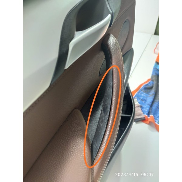 Forro Porta Bmw X5 Traseiro Esquerdo 2014/2018 Marrom-claro