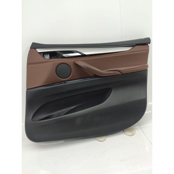 Forro Porta Bmw X5 Dianteiro Direito 2014/2018 Det Marrom-claro