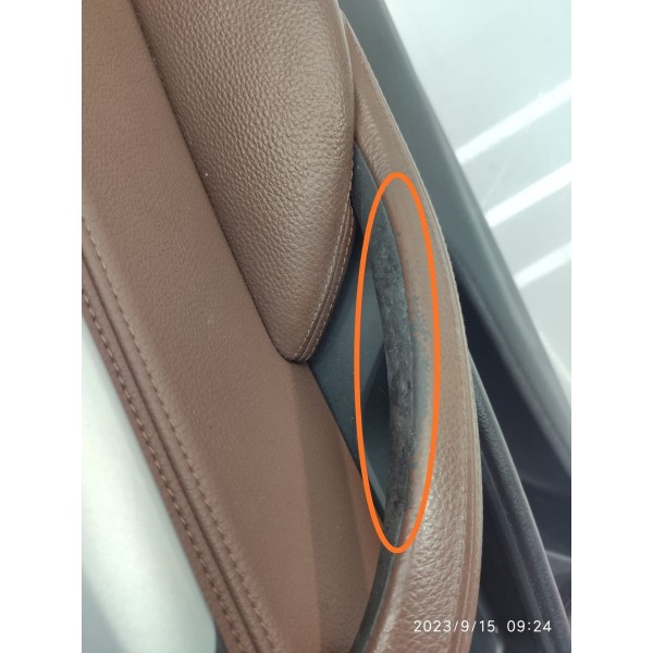 Forro Porta Bmw X5 Dianteiro Direito 2014/2018 Det Marrom-claro