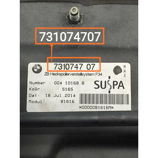 Aerofolio Bmw 320gt 328gt 2013/2018 731074707