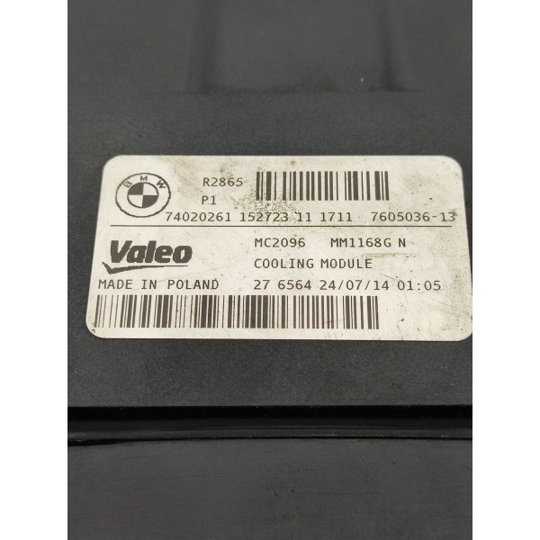 Kit Radiador Bmw 320 328 N20 2013/2018 7605036