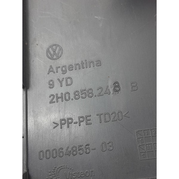 Acabamento Lateral Painel Dir Amarok V6 2017/2023 2h0858248 Preto