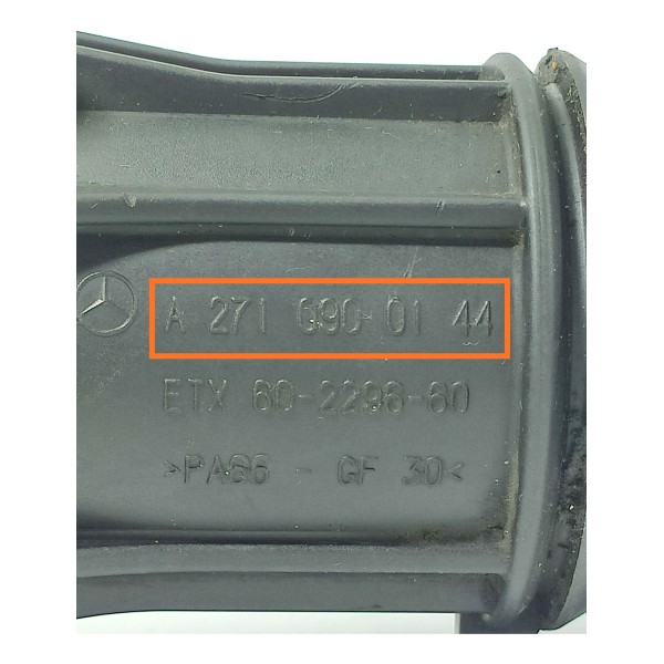 Duto Filtro Ar Mercedes C180 1.8 Cgi 2011/2012 A2710900144