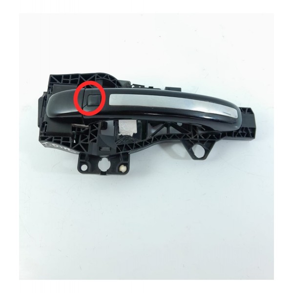 Macaneta Externa Audi Q7 Traseira Direita 2010/2015 Det Preto Traseira