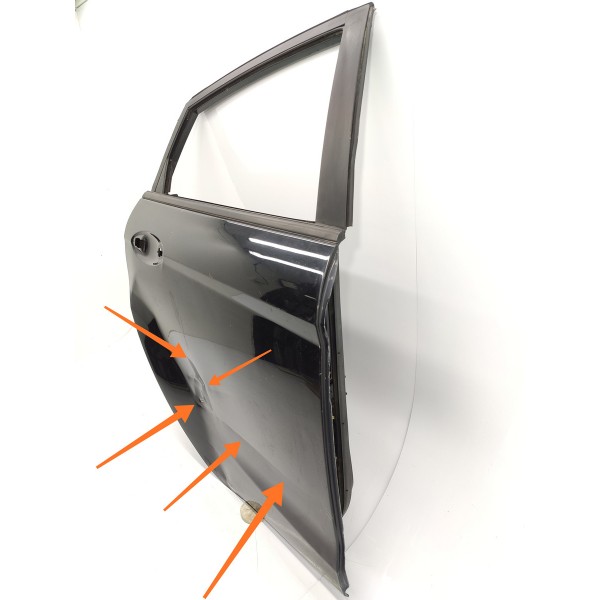 Porta Traseira Direita Ford New Fiesta Sedan 2012/2019 Det Traseira Direita Preto