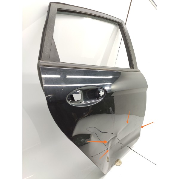 Porta Traseira Direita Ford New Fiesta Sedan 2012/2019 Det Traseira Direita Preto