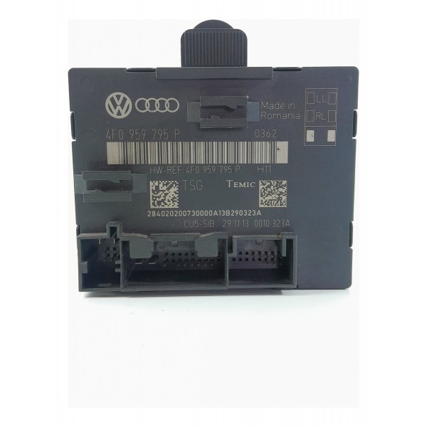 Modulo Porta Audi Q7 Traseira Esquerda 2010/2015 4f0959795p Traseira Direito Preto