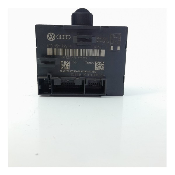 Modulo Porta Audi Q7 Traseira Esquerda 2010/2015 4f0959795p Traseira Direito Preto