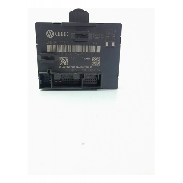 Modulo Porta Audi Q7 Traseira Esquerda 2010/2015 4f0959795p Traseira Direito Preto