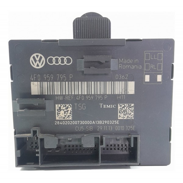 Modulo Porta Audi Q7 Traseira Direita 2010/2015 4f0959795p Traseira Direito Preto