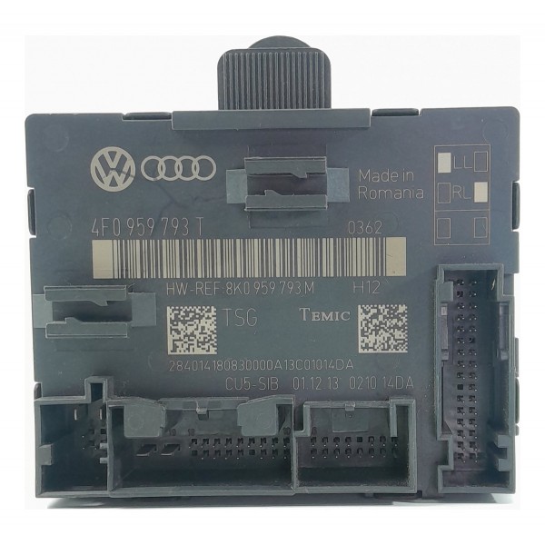Modulo Porta Audi Q7 Dianteira Esquerda 2010/2015 4f0959793t Dianteira Esquerdo Preto