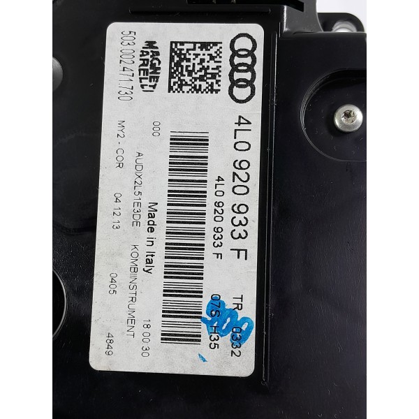 Painel Instrumento Audi Q7 2010/2015 4l0920933f Preto