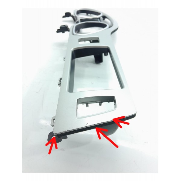 Moldura Painel Instrumento Audi Q7 2010/2015 Det 4l1857115l Cinza