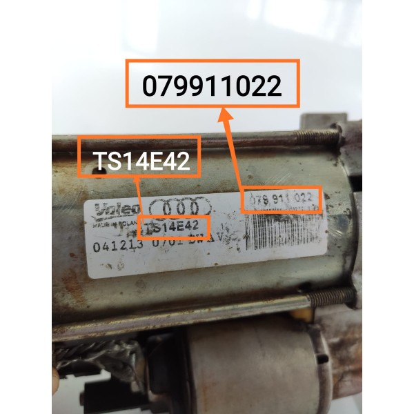 Motor Arranque Audi Q7 3.0 2010/2015 9 Dentes 079911022