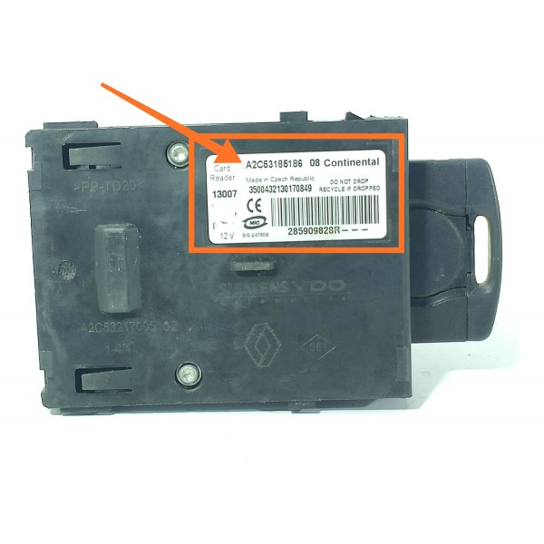 Modulo Slot Chave Ignicao Megane 2008/2012 A2c5318518608