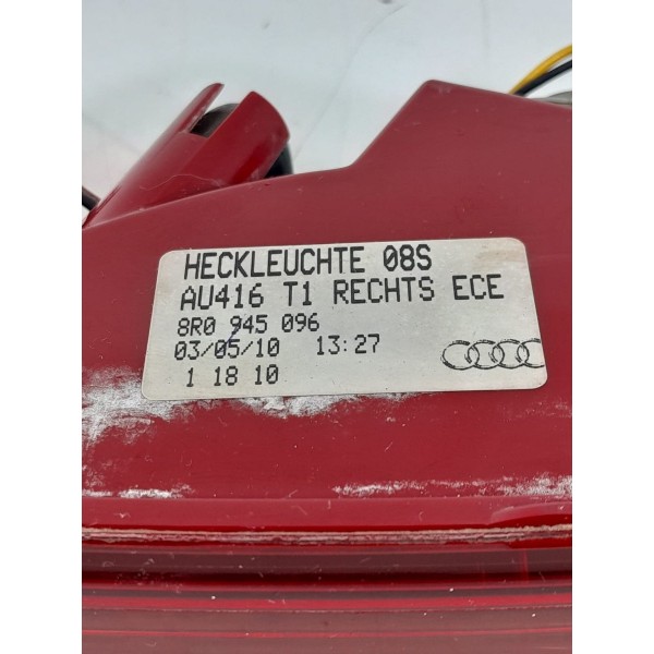 Lanterna Parachoque Olho Gato Audi Q5 Direit 09/15 8r0945096 Direito/passageiro Vermelho