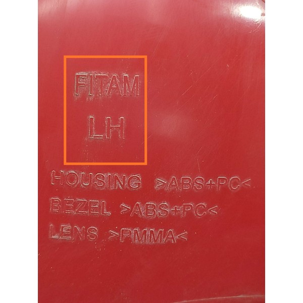 Lanterna Amarok Esquerda 2010/2016 Original Esquerdo/motorista Vermelho