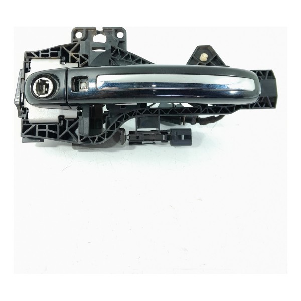 Macaneta Externa Audi Q7 Dianteira Esquerda 2010/2015 Det Preto Dianteira