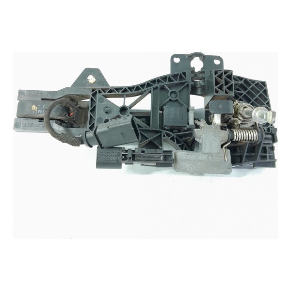 Macaneta Externa Audi Q7 Dianteira Esquerda 2010/2015 Det Preto Dianteira