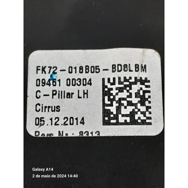 Difusor Ar Discovery Sport Traseiro Es 2014 /2019 Fk72018b05