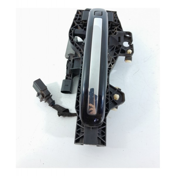 Macaneta Externa Audi Q7 Traseira Esquerda 2010/2015 Det Preto Traseira