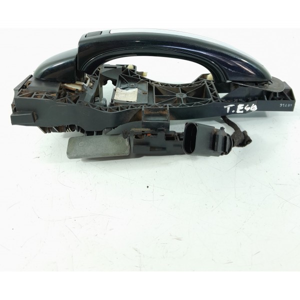 Macaneta Externa Audi Q7 Traseira Esquerda 2010/2015 Det Preto Traseira