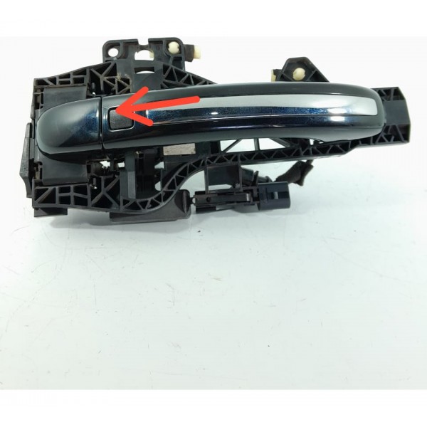 Macaneta Externa Audi Q7 Traseira Esquerda 2010/2015 Det Preto Traseira