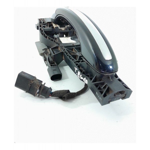 Macaneta Externa Audi Q7 Traseira Esquerda 2010/2015 Det Preto Traseira