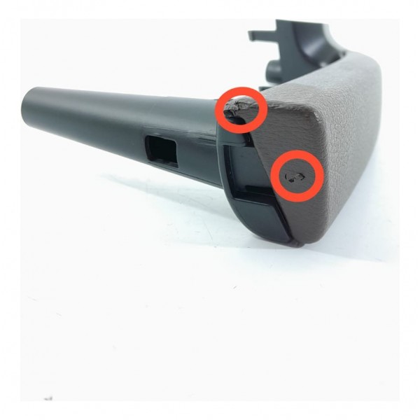 Puxador Porta Audi Q7 Traseira Esquerd 2010/2015 Det Marrom-escuro