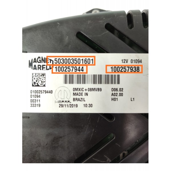 Painel Instrumento Jeep Renegade 2017/2021 503003501601 Preto