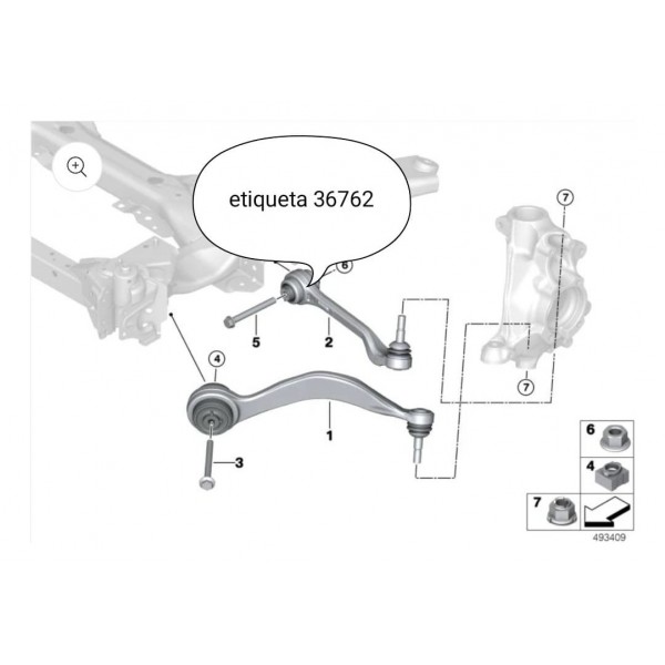 Braco Reto Bmw 320 330 G20 Inf Esquerdo 2019/2025 6878593