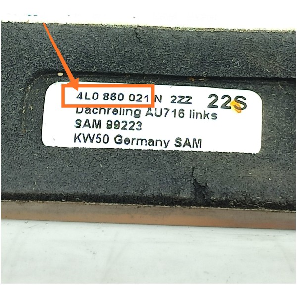 Rack Teto Audi Q7 Esquerdo 2010/2015 4l0860021 Cromado