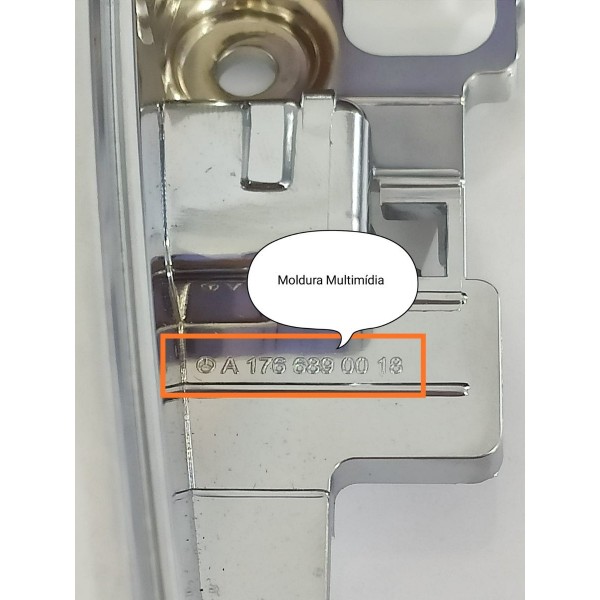 Moldura Midia Mercedes Gla200 Cla200 A200 250 A1766890018 Cromado