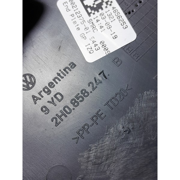 Acabamento Lateral Painel Amarok Esquerd 2010/2023 2h0858247 Preto