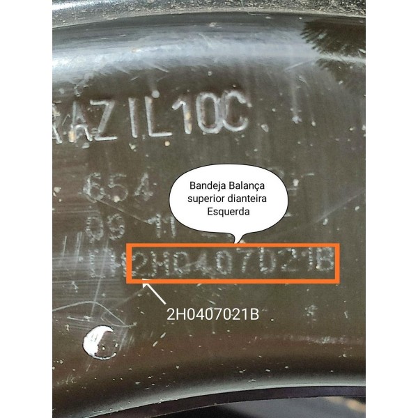 Bandeja Suspensao Amarok 2.0 Esquerda 2016/2022 2h0407021b