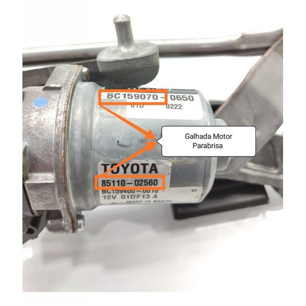 Limpador Parabrisa Corolla 2019/2024 Completo 8511002560