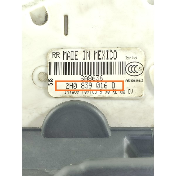 Fechadura Porta Amarok Traseira Dir 2010/2023 2h0839016d