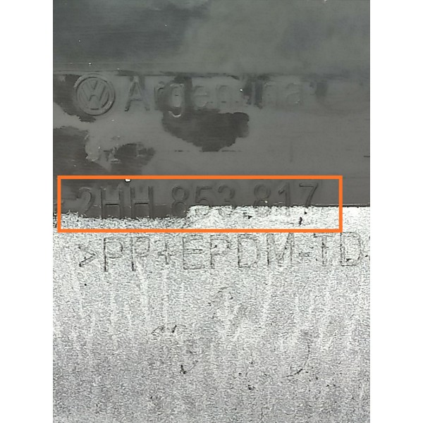 Aplique Moldura Caçamba Amarok Esq 2010/2023 Det 2hh853817 Branco