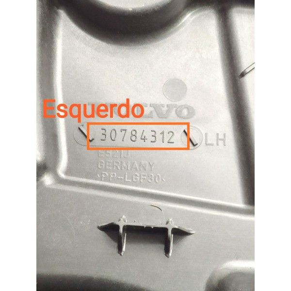 Maquina Vidro Volvo S60 Traseira Esquerda 2012/2019 30784312