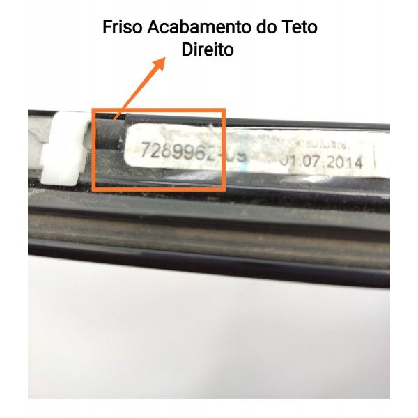 Friso Teto Bmw Gt 320 328 F34 2012/2017 Direito 7289962 Preto